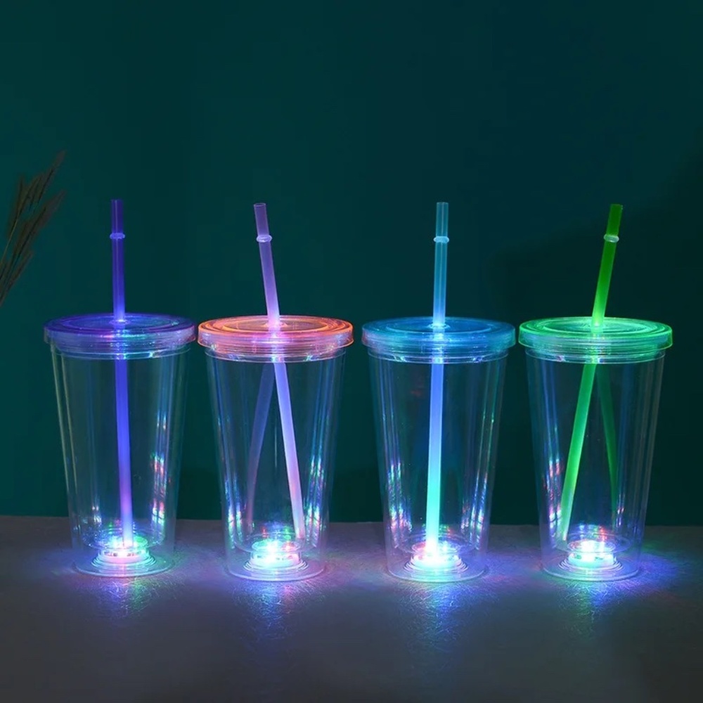 Light-Up Flashing Acrylic Tumbler
